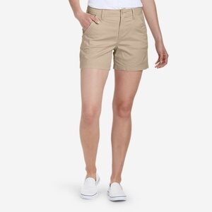 Eddie Bauer New With Tags Aspire Chino Shorts Size 8 In Light Khaki